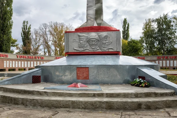 Мемориал павшим воинам Великой Отечественной войны. Анна. Россия — стоковое фото