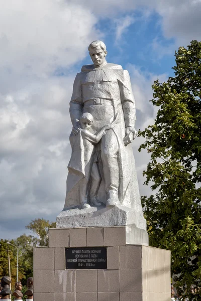 Mémorial aux soldats tombés au combat. Panino. Russie — Photo