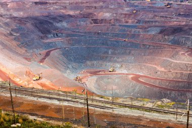 Demir cevheri madenciliği. Zheleznogorsk. Rusya