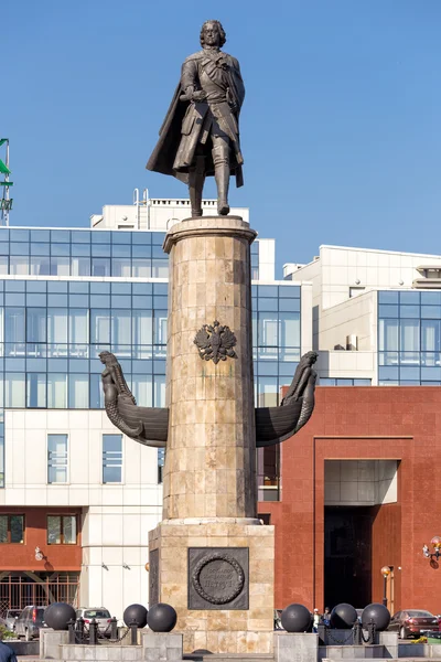 Пам'ятник Петро Великий. Липецьк. Росія — стокове фото