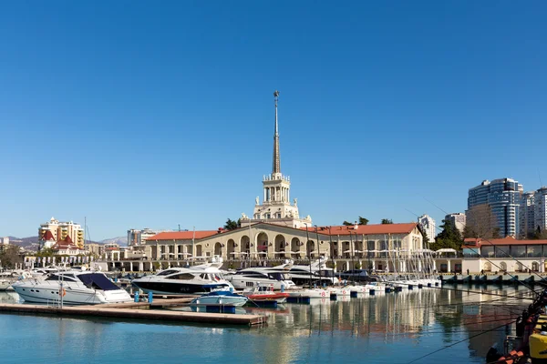 Marine station in Sochi — Stock Photo, Image