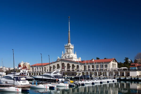 Estação marítima em Sochi — Fotografia de Stock