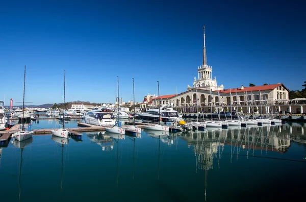 Estação marítima em Sochi — Fotografia de Stock