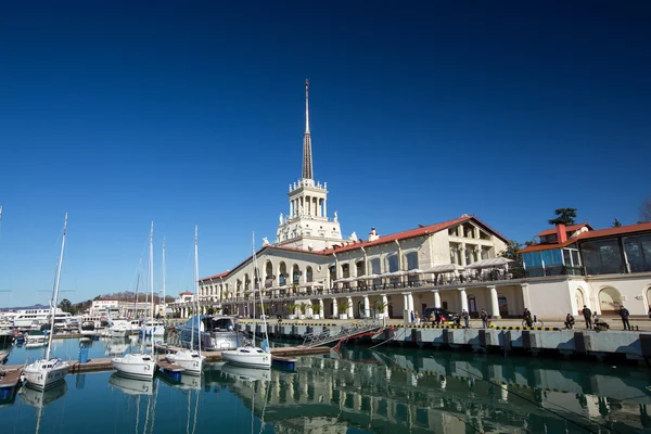 Estação marítima em Sochi — Fotografia de Stock