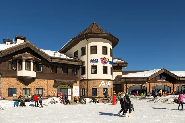 Ski resort in the Valley Rosa Khutor. Sochi, Russia — Stock Photo, Image