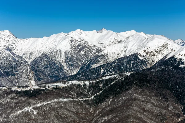 Ski resort Rosa Khutor. Mountains of Krasnaya Polyana. Sochi, Russia — Stock Photo, Image