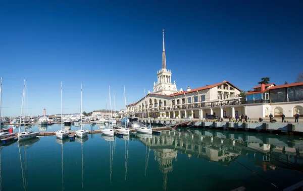 Estação marítima em Sochi — Fotografia de Stock