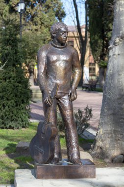 Vladimir Vysotsky Sochi anıt. Rusya