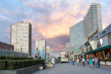 Yeni arbat Caddesi. Moskova. Rusya