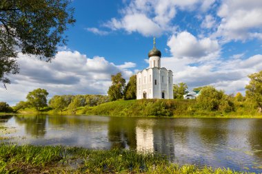 Church Intercession of Holy Virgin on Nerl River. Russia clipart