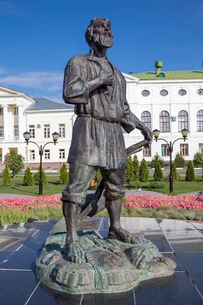 Russia. Tambov. Monumento tambovskiy muzhik — Foto Stock