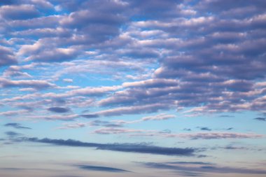 Cirrus clouds in blue sky clipart