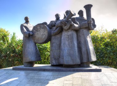 Pirinç dörtlüsü. Anıt. Lipetsk. Rusya