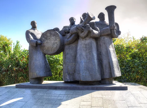 Quarteto de Bronze. Monumento. Lipetsk. Rússia — Fotografia de Stock