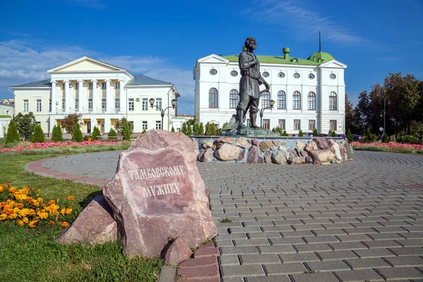 Russia. Tambov. Monumento tambovskiy muzhik — Foto Stock