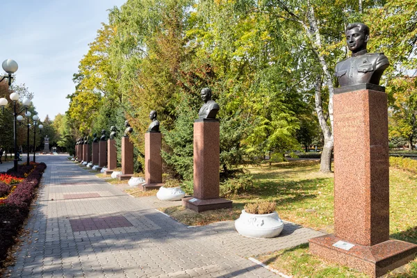 Alley of Heroes . Belgorod. Russia — стокове фото