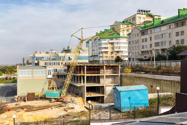 Construcción en Belgorod. Rusia — Foto de Stock