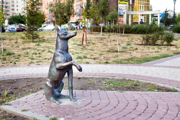 Monument to the dog Jim. Belgorod. Russia — Stok fotoğraf