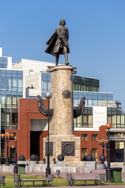 Anıt büyük Peter. Lipetsk. Rusya