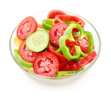 Taze sebze salatası..