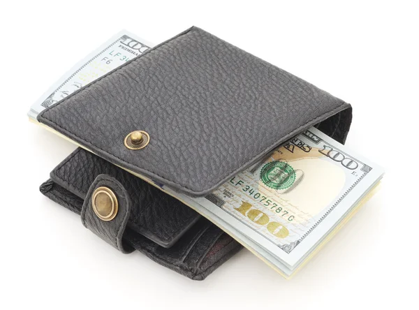 Brieftasche mit Dollars. — Stockfoto