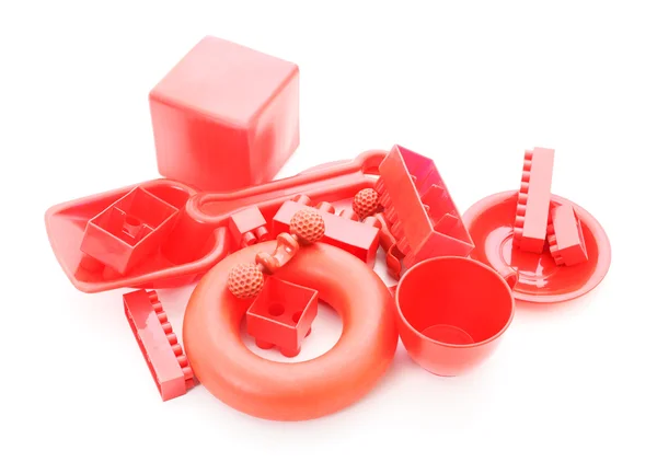 Red plastic toys — Stock Photo, Image
