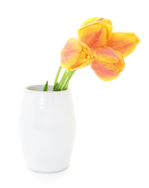 Tulips in vase. — Stock Photo, Image