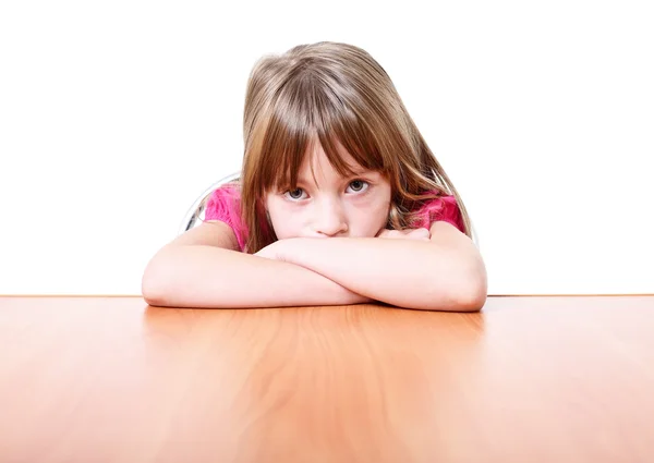 Sad little girl. — Stock Photo, Image