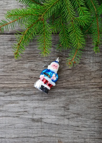 Christmas Tree and Santa Claws toy. — Stock Photo, Image