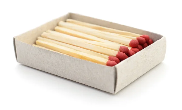 Matches in a matchbox. — Stock Photo, Image