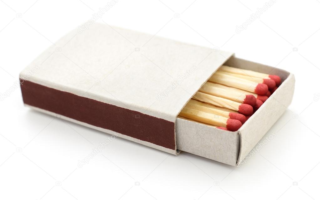 Matches in a matchbox.