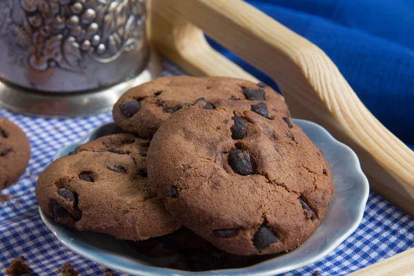Fresh cookies and a cup of tea — Stock Photo, Image