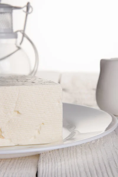 新鮮なコテージ チーズ — ストック写真