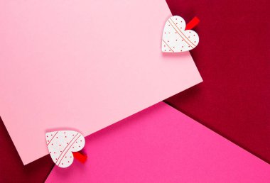 Metin için bir ve yer ile yaratıcı pembe arkaplan.