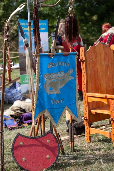 Ethnographic Festival Gelon Fest Site Scythian City Gelonus — Stock Photo, Image