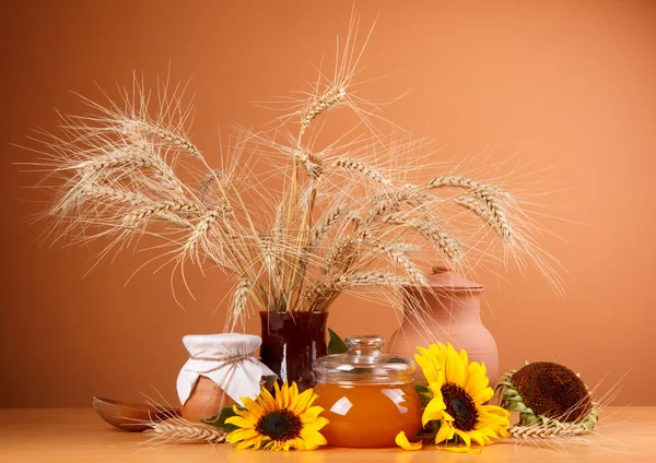 Stillleben mit natürlichen frische Lebensmittel — Stockfoto