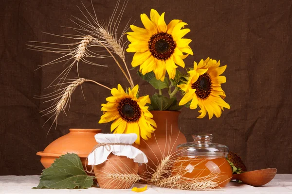 Stillleben mit natürlichen frische Lebensmittel — Stockfoto