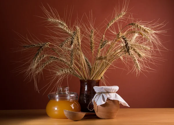 Natura morta con cibo fresco naturale — Foto Stock