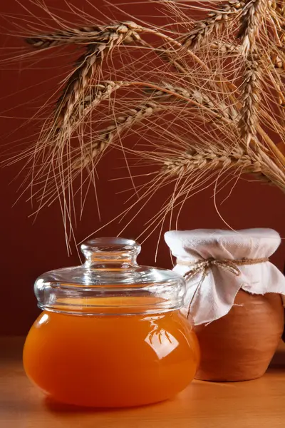 Stilleben med naturlig fräsch mat — Stockfoto