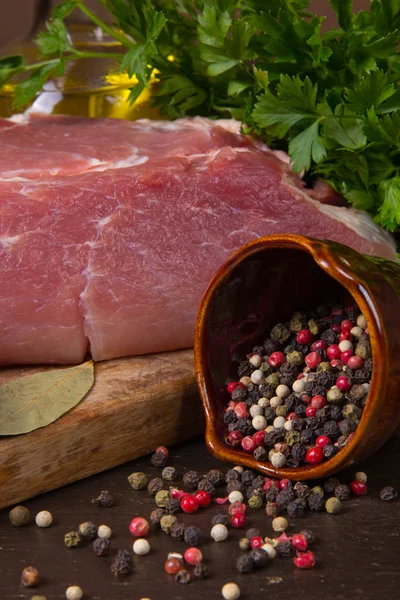 Carne di maiale fresca — Foto Stock