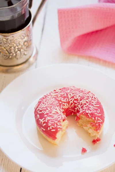 Donut anel levedura-levantado envidraçado — Fotografia de Stock