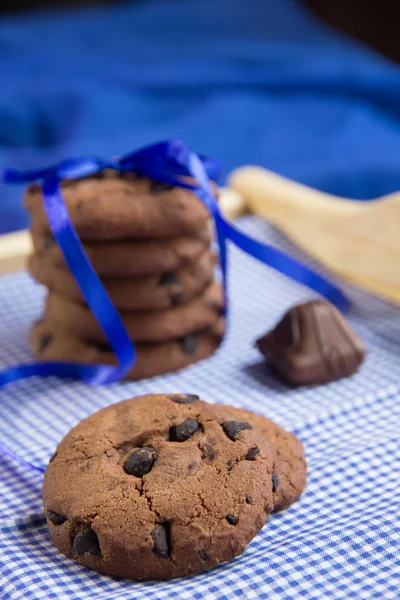 Galletas de chocolate fresco — Foto de Stock