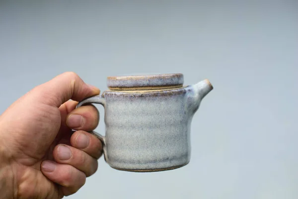 日本蓝色茶壶的形象 — 图库照片