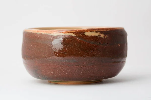 Uma Imagem Tigela Cerâmica Artesanal — Fotografia de Stock
