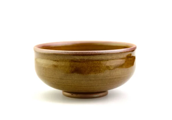 Image Brown Pottery Bowl Handmade — Stock Photo, Image