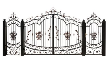 Arka plan üzerinde Iron gate yalıtım