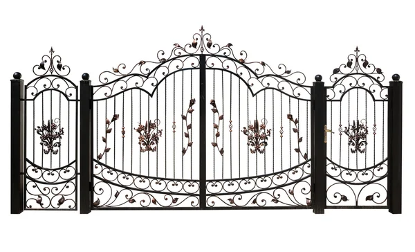 Iron gate isolation on  background — Stock Photo, Image