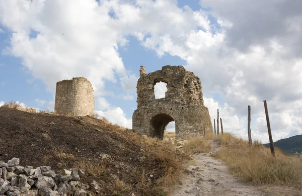 Ruins of the old fortress of Kalamita — Stock Photo, Image