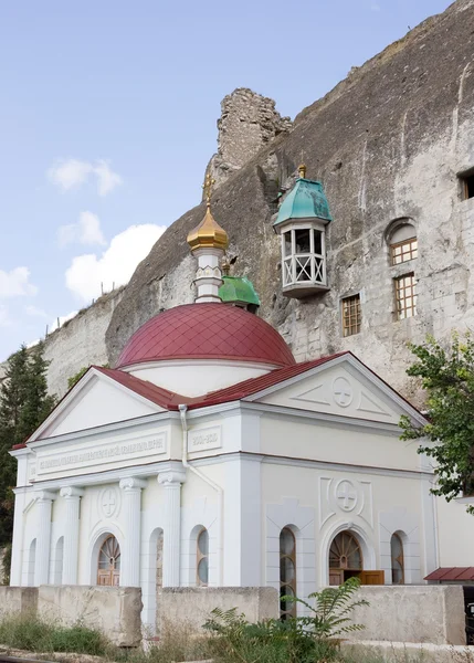 Mosteiro Caverna Inkerman Sebastopol Crimeia — Fotografia de Stock