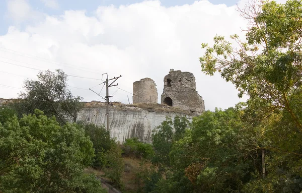 Rovine della vecchia fortezza di Kalamita — Foto Stock